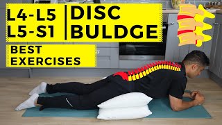 L4 L5  L5 S1 disc bulge best exercise rehabilitation for pain relief [upl. by Eelahc996]