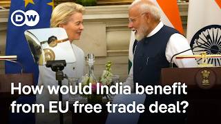 Modi India expects free trade deal with EU before 2026  DW News [upl. by December]