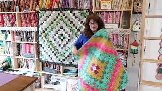 EASY QUILT TUTORIAL Trip Around The World Quilt using 2 12quot strips [upl. by Fabri]