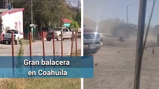 Reportan balacera en Villa Unión Coahuila [upl. by Aihsemat307]