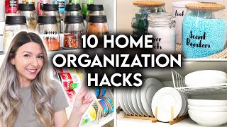 10 CLEVER HOME ORGANIZATION IDEAS  STORAGE HACKS [upl. by Cyprian]