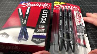 Sharpie SGel and Roller Pens Reviewed [upl. by Enirehtac]