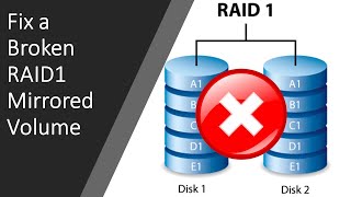 How to Repair a Broken RAID1 Mirrored Volume in Windows [upl. by Gemma851]