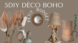 5 DIY DECO BOHO PETIT BUDGET SPECIAL RECUP [upl. by Budd667]