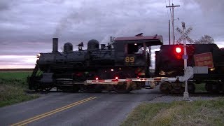 Vintage steam train passes through newly upgraded crossing [upl. by Egag73]