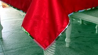 Beginners Christmas Tablecloth  The Sewing Room Channel [upl. by Ybrek]