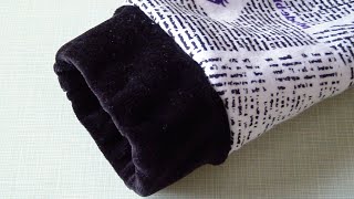 How to Sew Fabric Covered Elastic Cuffs [upl. by Urban]