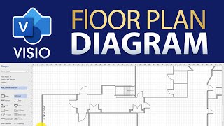 How To Draw a Simple Floor Plan in Visio [upl. by Tapes]