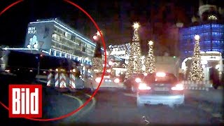 Dashcam zeigt Anschlag des TerrorLKWs in Berlin an der Gedächtniskirche [upl. by Latty]