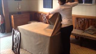 How to box a table cloth [upl. by Evadne]