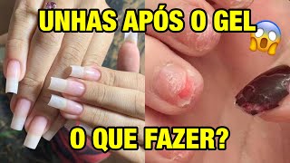 COMO RECUPERAR AS UNHAS APÓS O GEL  4 DICAS [upl. by Aryan]