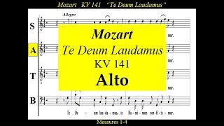 Mozart  KV141  Te Deum  Alto [upl. by Noraha488]