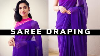 How beginners can drape a Saree in 6 Easy Steps [upl. by Carew]