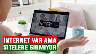 İnternet Var Ama Sitelere Giremiyorum Sorunu Çözümü  2021 [upl. by Ettenay570]