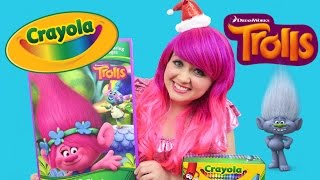 GIANT Trolls Crayola Coloring Book  COLOR WITH KiMMi THE CLOWN [upl. by Hilario154]