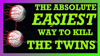 The ABSOLUTE EASIEST Way to Beat The Twins in Terraria [upl. by Nerag163]