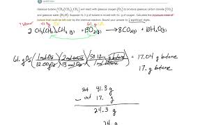 ALEKS  Limiting reactants Example 1 [upl. by Woothen]