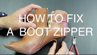 How to Fix a Boot Zipper [upl. by Molli]