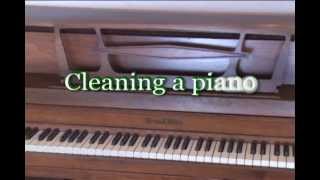 Higginson Piano Service cleaning a piano [upl. by Alamaj]