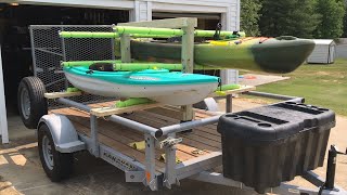 Removable Kayak Rack for a Utility Trailer [upl. by Ahsert]