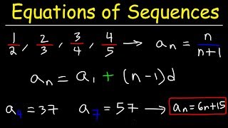 Writing a General Formula of an Arithmetic Sequence [upl. by Naimerej]