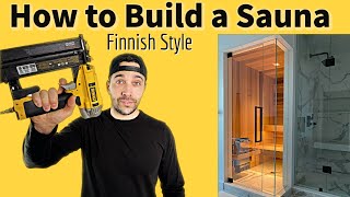 How to build a Sauna Finnish Style  Cost to Build [upl. by Vachell598]