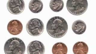 US Coins Lesson Counting Mixed Coins [upl. by Tattan]