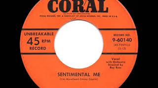 1950 HITS ARCHIVE Sentimental Me  The Ames Brothers their original 1 version [upl. by Nesnej9]