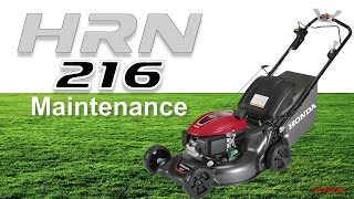 Honda HRN216 Lawn Mower Maintenance [upl. by Barth]