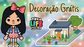 DECORAÇÃO GRÁTIS  CASA INICIAL Toca Life World [upl. by Sturges690]