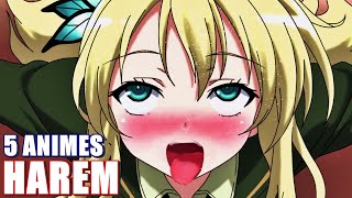 5 ANIMES HAREM ESCOLARES ECCHI ROMANTICOS QUE VALEN LA PENA VER  Animes recomendados 2020 [upl. by Ivers]