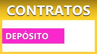 Contrato de Depósito [upl. by Fritze]