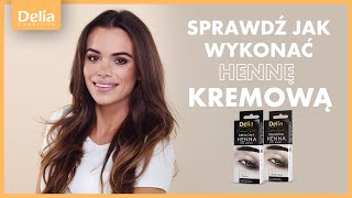 Sprawdź jak wykonać kremową hennę brwi Tutorial Delia Cosmetics [upl. by Odlabso]