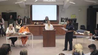 Mock trial  murder trial reenactment with our students [upl. by Urbannal]