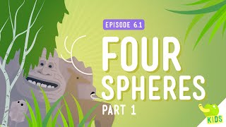 Four Spheres Part 1 Geo and Bio Crash Course Kids 61 [upl. by Peggir]