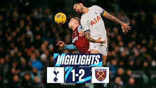 TOTTENHAM HOTSPUR 12 WEST HAM  PREMIER LEAGUE HIGHLIGHTS [upl. by Xad]