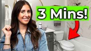 How To Clean A Toilet in 3 Minutes Clean My Space [upl. by Adamik]