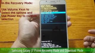 Samsung Galaxy J7 Prime Recovery Mode and Download Mode [upl. by Aihpledalihp113]