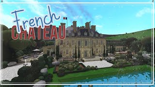 Historic French Chateau  Collab with lookiokas  Bloxburg Speedbuild [upl. by Ennelram]