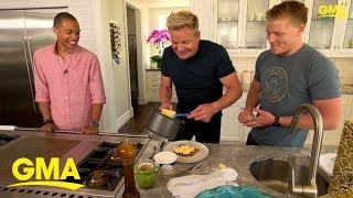 Gordon Ramsays perfect scrambled eggs tutorial  GMA Digital [upl. by Fruin300]