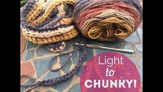 Make your Thin Yarn Chunky  Howto  Tutorial [upl. by Anasxor]