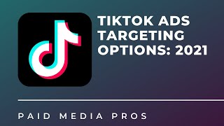 TikTok Ads Targeting Options [upl. by Borszcz]