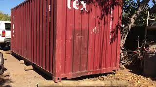 Moving a shipping container alone [upl. by Shah]