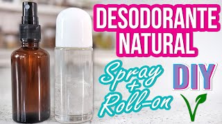 DESODORANTE NATURAL EN SPRAY Y ROLLON  CON PIEDRA DE ALUMBRE  DIY  ZERO WASTE  Mixi [upl. by Ratep]