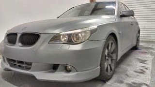 Plasti Dip Bmw 5 Series Gunmetal Grey Plastidip [upl. by Nolahp]