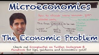 Y1 1 The Economic Problem Scarcity amp Choice [upl. by Frayda]