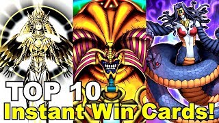 TOP 10 Instant Win Yugioh Cards [upl. by Nonaihr110]