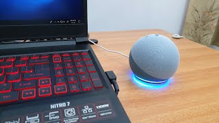 How To Connect  Echo Dot to Laptop PC [upl. by Ichabod]