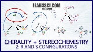 R and S Configuration Using Cahn Ingold Prelog Priority Rules Leah Fisch [upl. by Anilram]