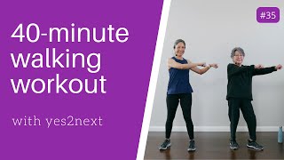 40MINUTE WALKING WORKOUT  Seniors Beginners [upl. by Dayir]